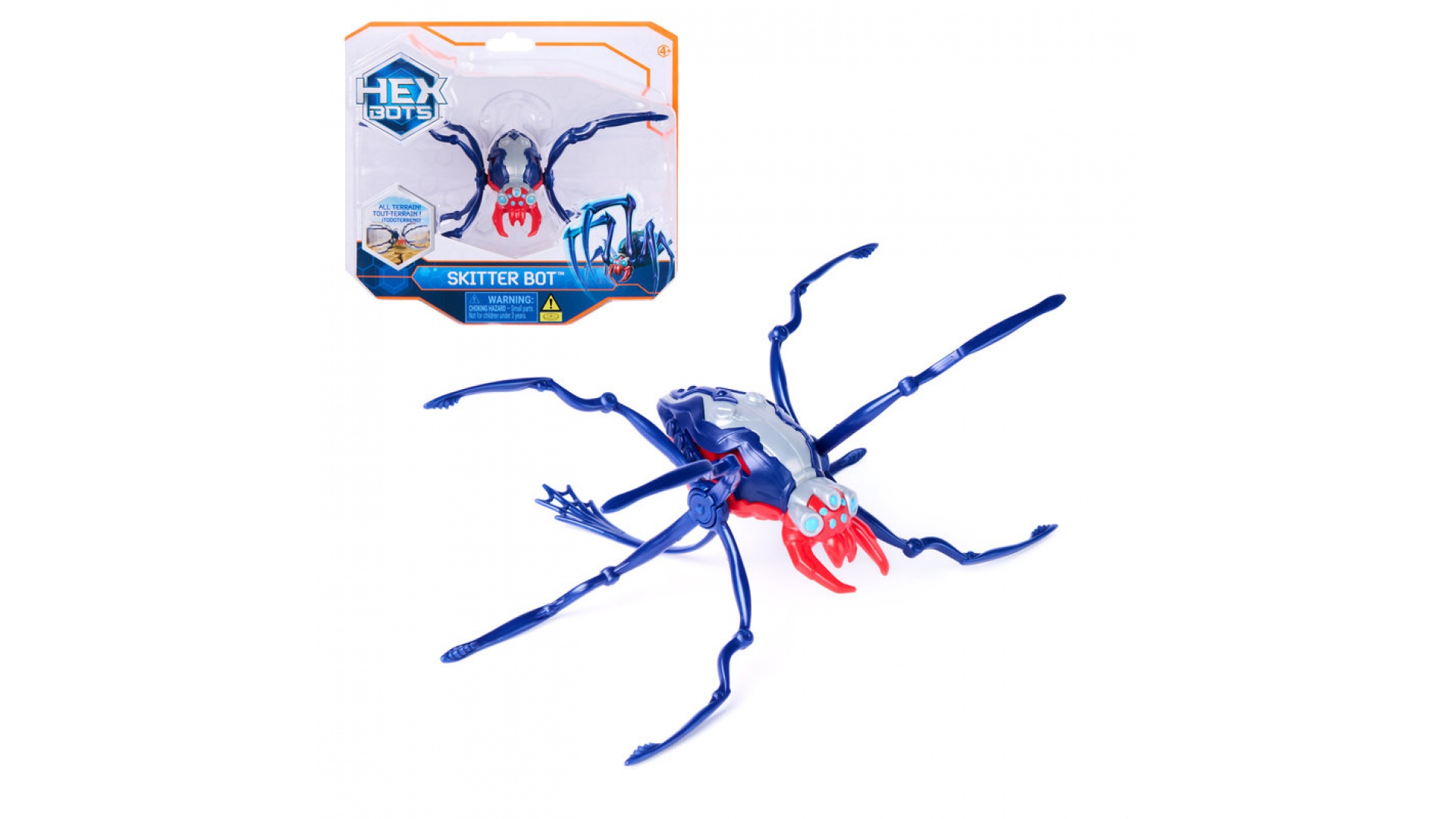 Hex Bots Skitter Bot lezúci pavúk červený