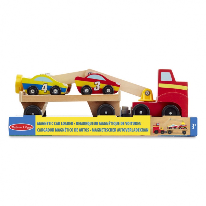 Melissa & Doug dřevěný magnetický nakladač aut