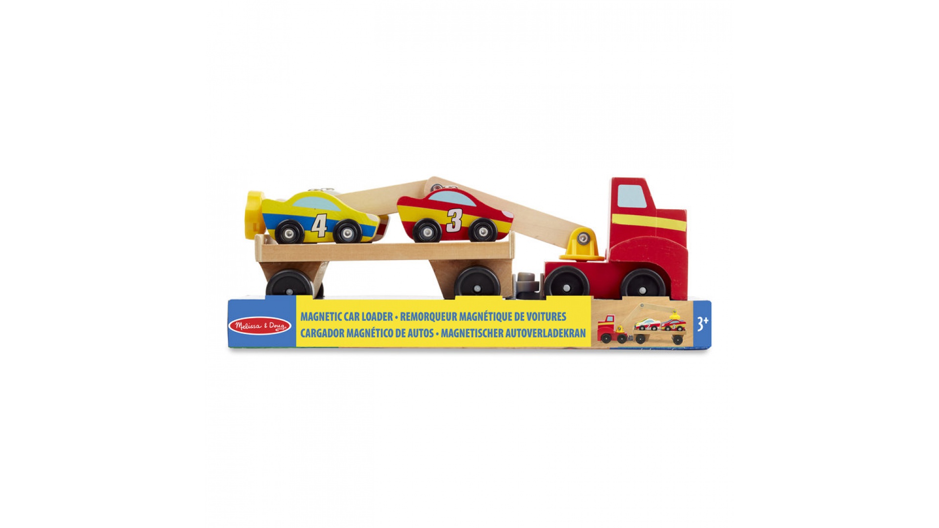 Levně Melissa & Doug dřevěný magnetický nakladač aut