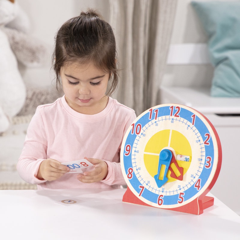 Melissa & Doug dřevěné výukové hodiny