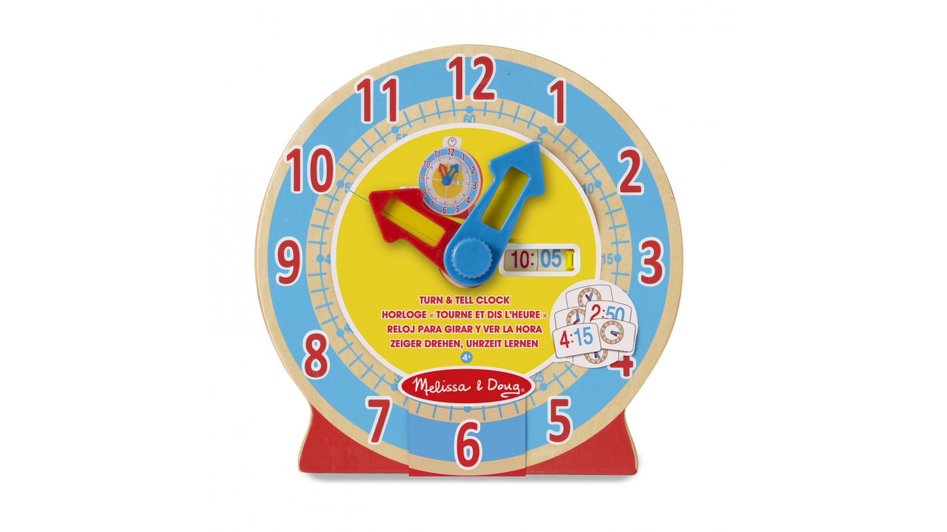 Levně Melissa & Doug dřevěné výukové hodiny