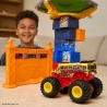 Monster Jam sada s trampolínou a opravovacím autem 1:64