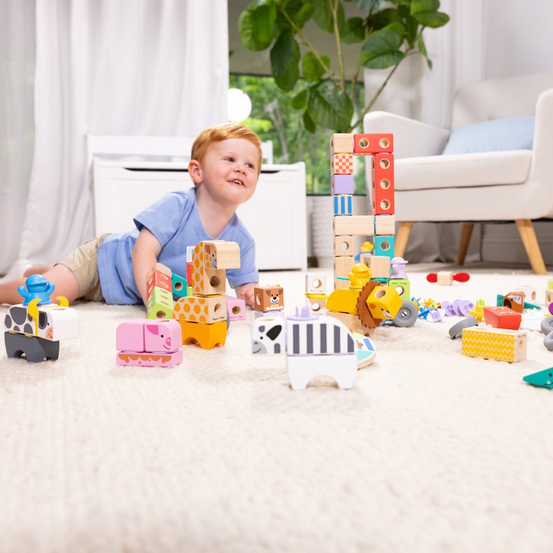 Melissa & Doug Blockables stavebnice farma 56 dílků