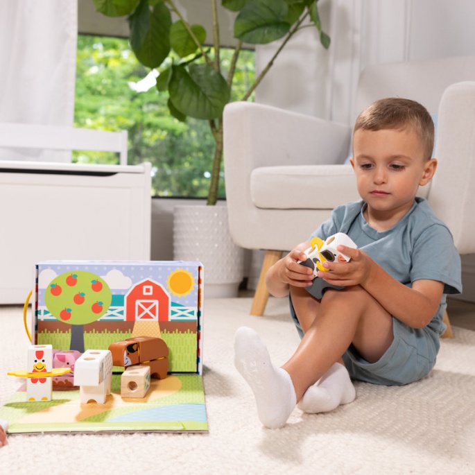 Melissa & Doug Blockables stavebnice farma 56 dílků