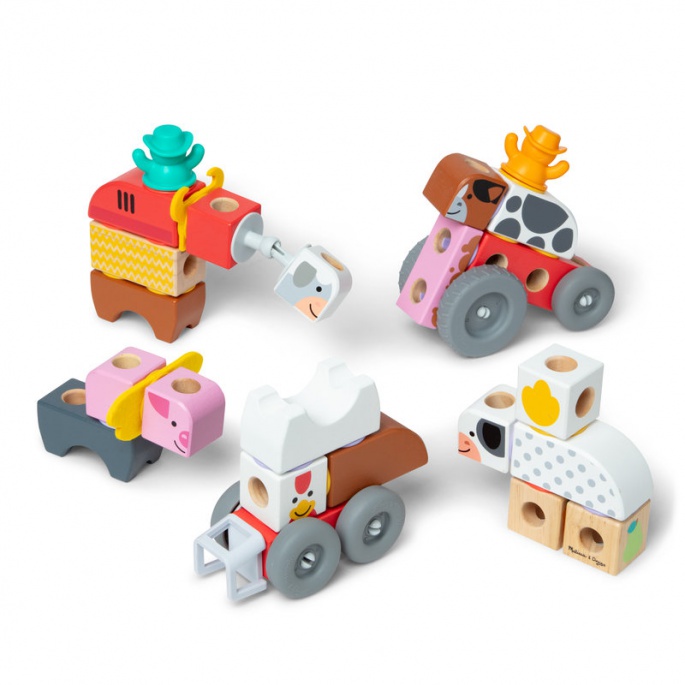 Melissa & Doug Blockables stavebnice farma 56 dílků