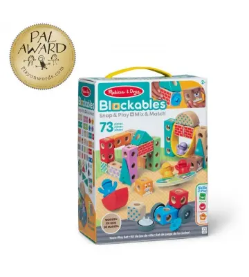 Melissa & Doug Blockables set da costruzione città 73 pezzi