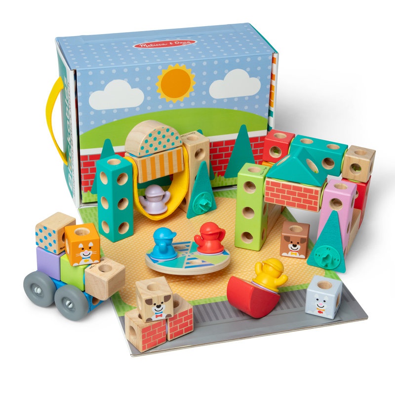 Melissa & Doug Blockables stavebnice město 73 dílků