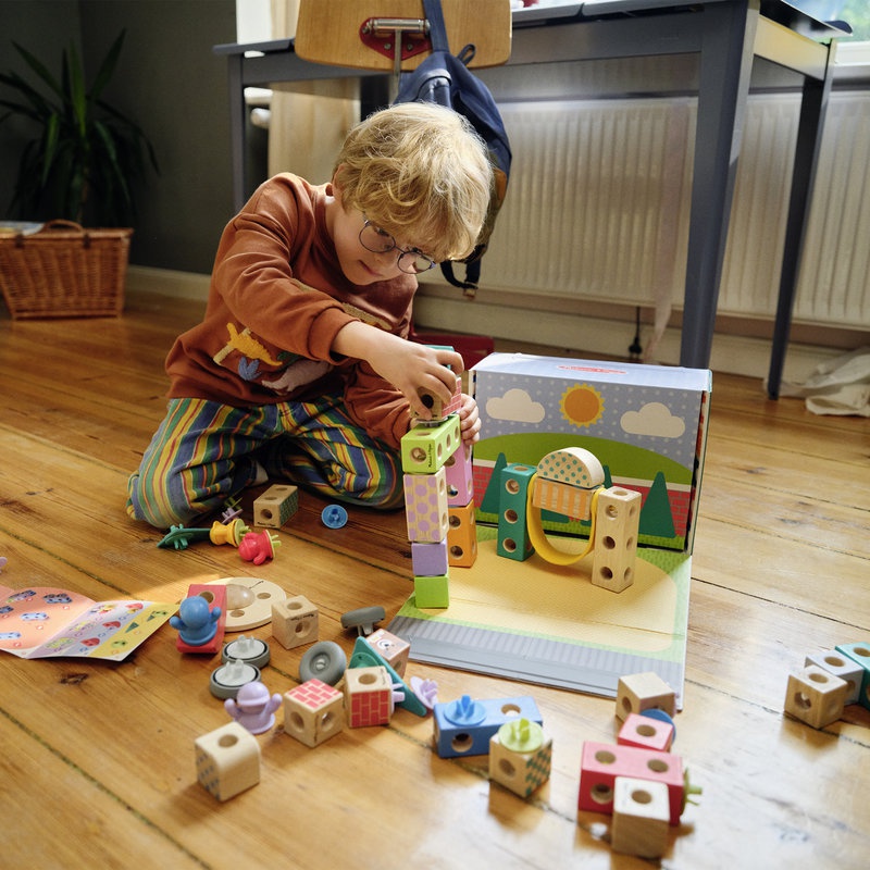 Melissa & Doug Blockables stavebnice město 73 dílků