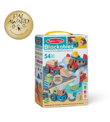 Melissa & Doug Blockables set di costruzione veicoli 54 pezzi