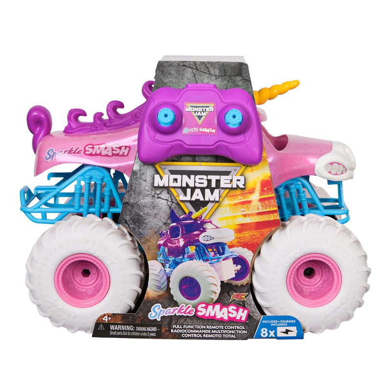 Monster Jam Sparkle Smash RC Monster Truck 1:15