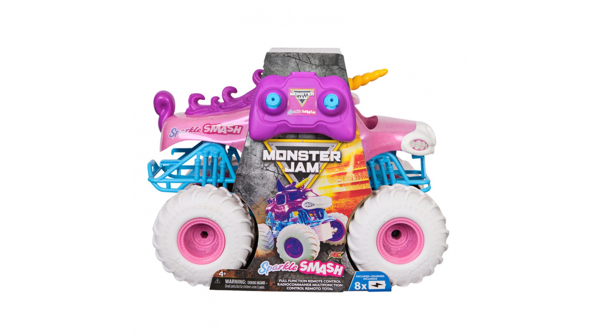 Monster Jam Sparkle Smash RC Monster Truck 1:15