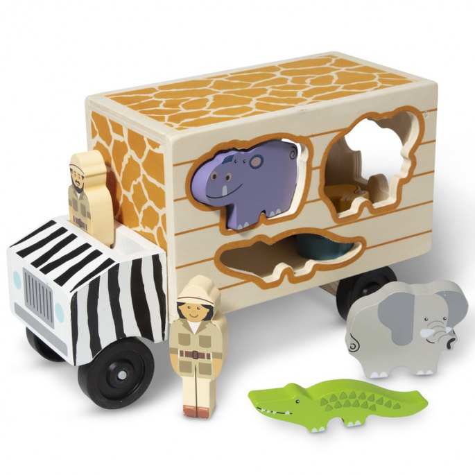 Melissa & Doug safari zvířecí záchranný vůz