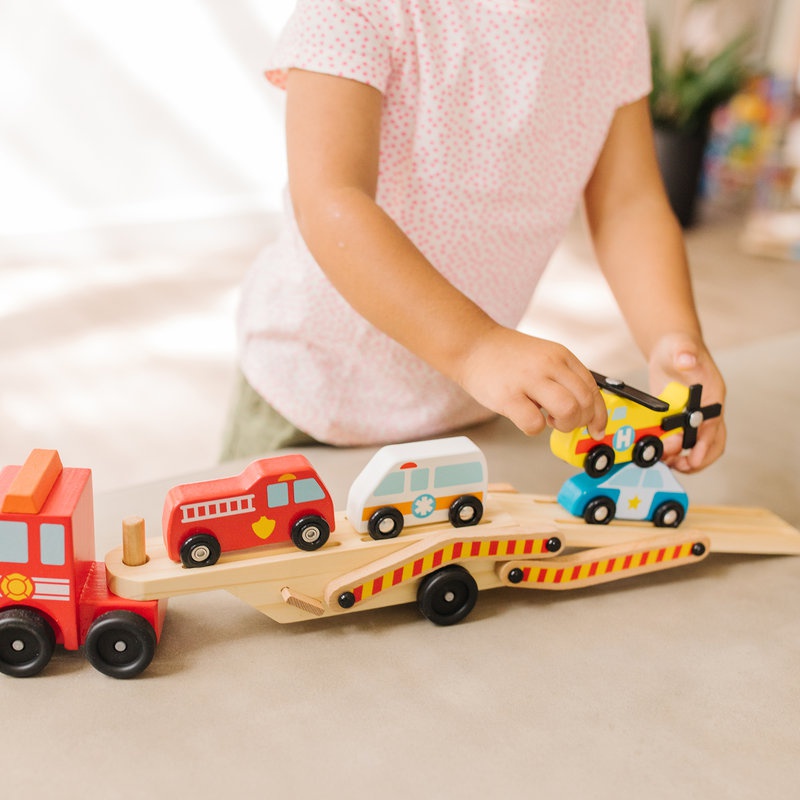Melissa & Doug transportér záchranářských vozidel