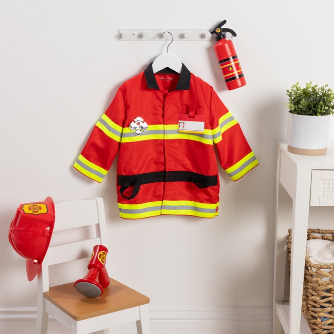 Melissa & Doug dětský kostým hasiče s doplňky