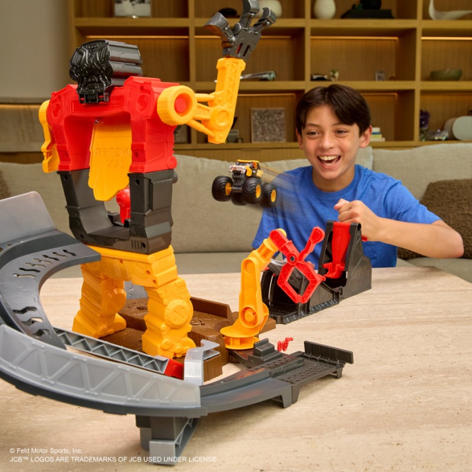 Monster Jam SmashBot herní set s Monster Truckem 1:64