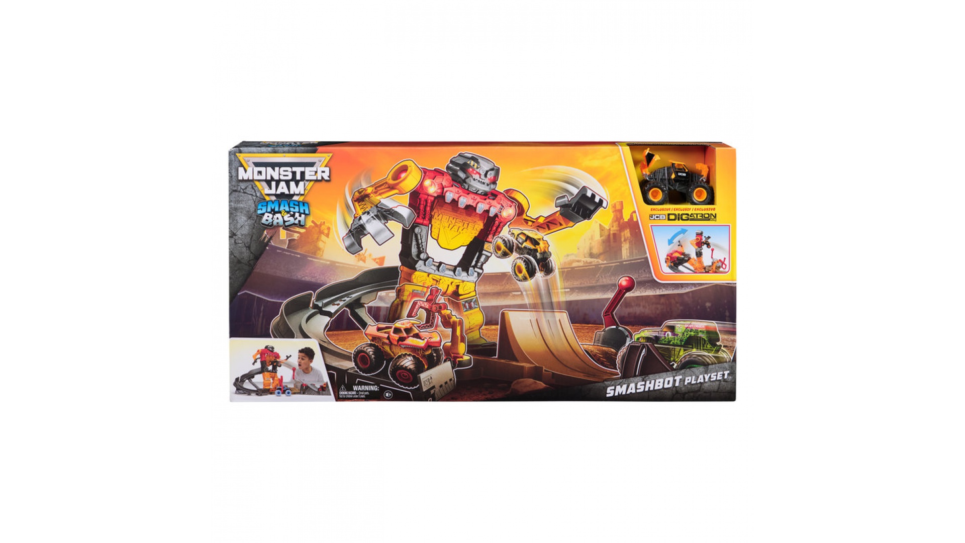 Levně Monster Jam SmashBot herní set s Monster Truckem 1:64