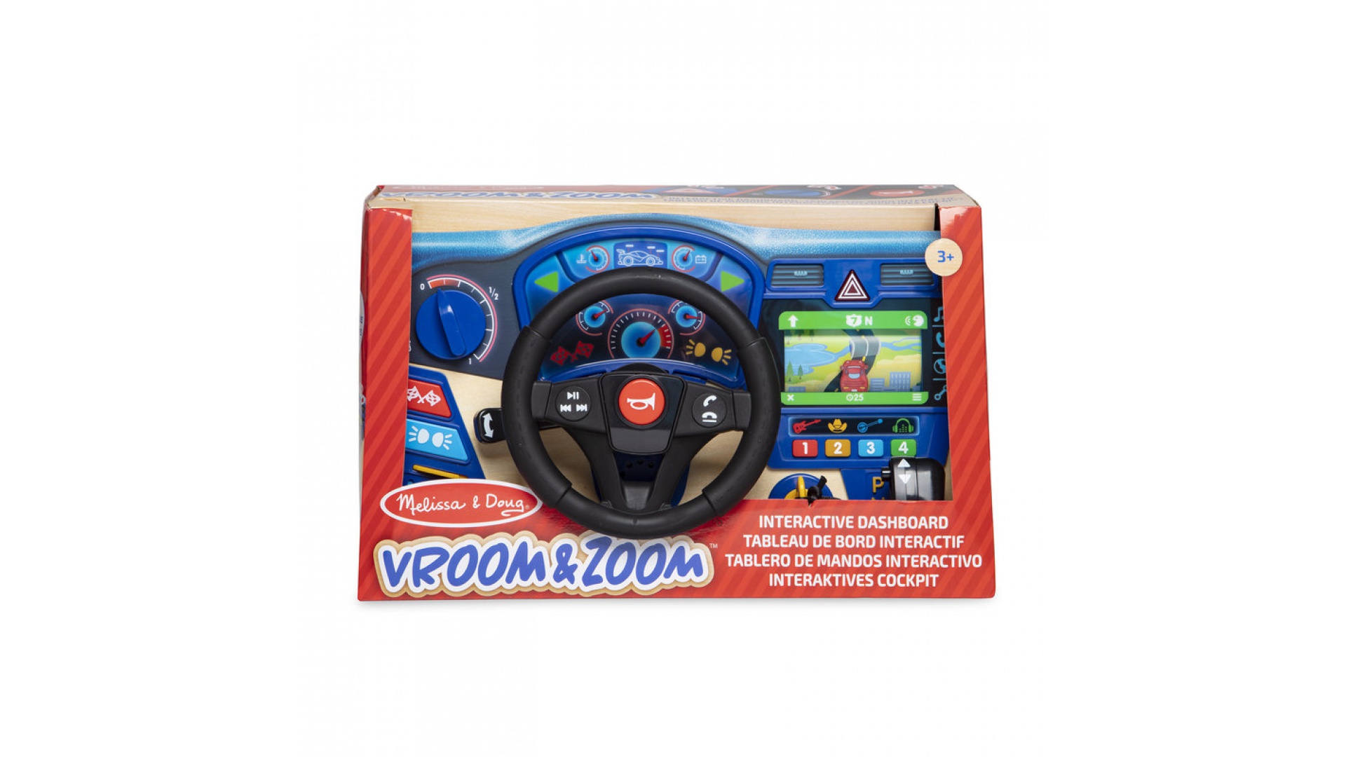 Levně Melissa & Doug interaktivní volant s palubní deskou