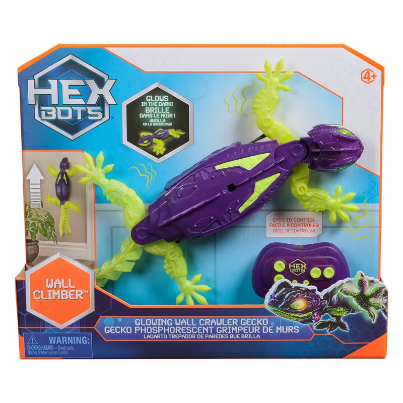 Hex Bots RC fosforeskující Gekon lezoucí po stěnách