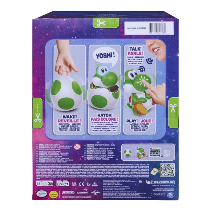 Yoshi interaktivní figurka líhnoucí se z vajíčka