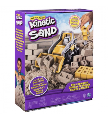 Kinetic Sand σετ παιχνιδιού εκσκαφέα και κατεδάφισης