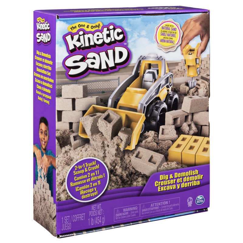 Kinetic Sand σετ παιχνιδιού εκσκαφέα και κατεδάφισης