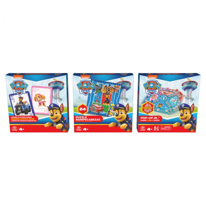Paw Patrol σετ παιχνιδιών 3 σε 1 - Παζλ + Jumbo κάρτες + Pop-up