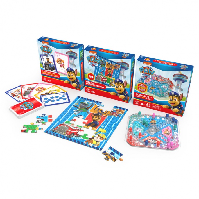 Paw Patrol σετ παιχνιδιών 3 σε 1 - Παζλ + Jumbo κάρτες + Pop-up