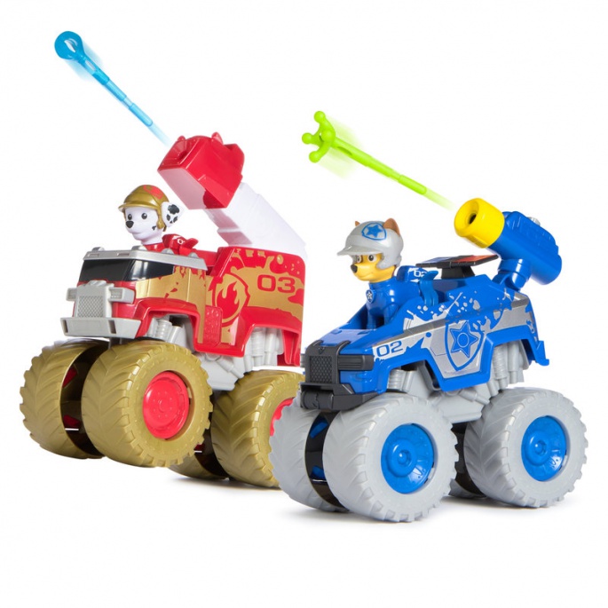 Paw Patrol Rescue Wheels off-road οχήματα Τσέις και Μάρσαλ
