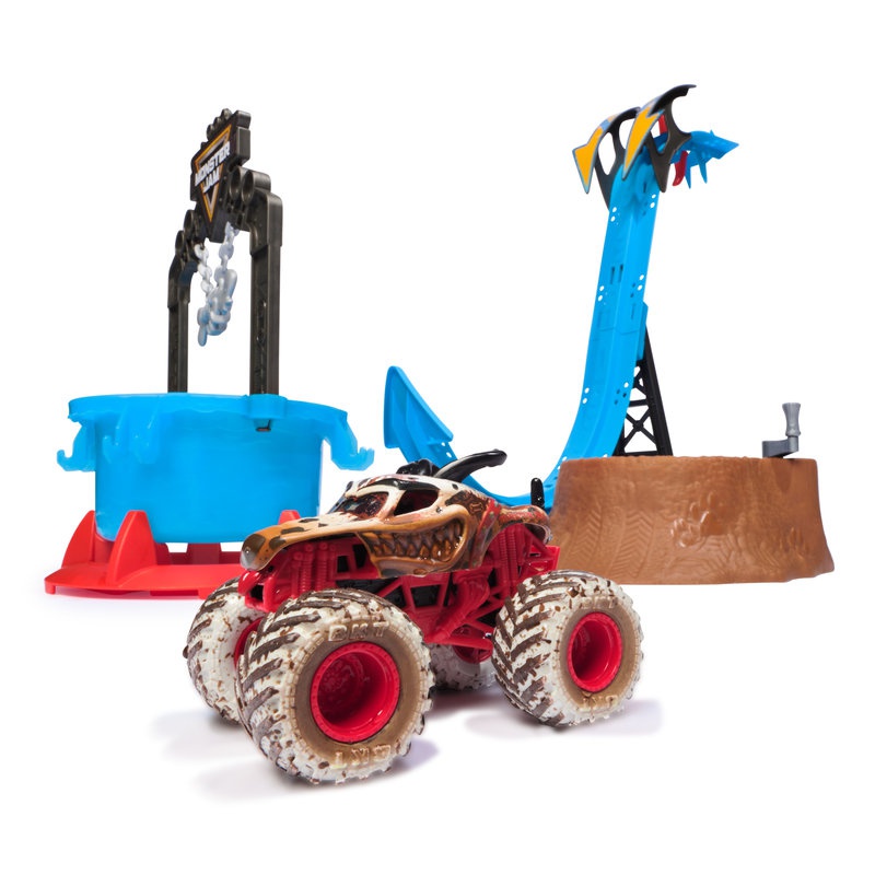 Monster Jam Σετ Παιχνιδιού Πλύσιμο Φορτηγού 1:64