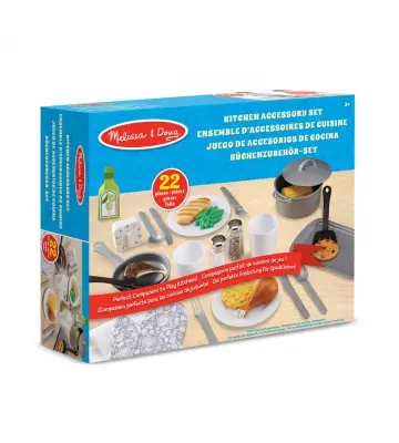 Melissa & Doug set d'accessoires de cuisine - 22 pièces