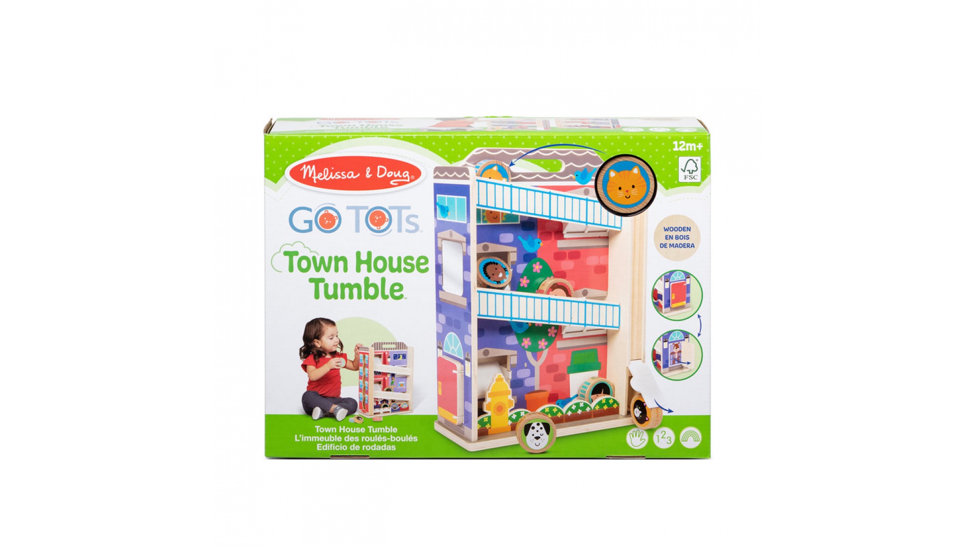 Melissa & Doug Go Tots rostogolire în casa orașului