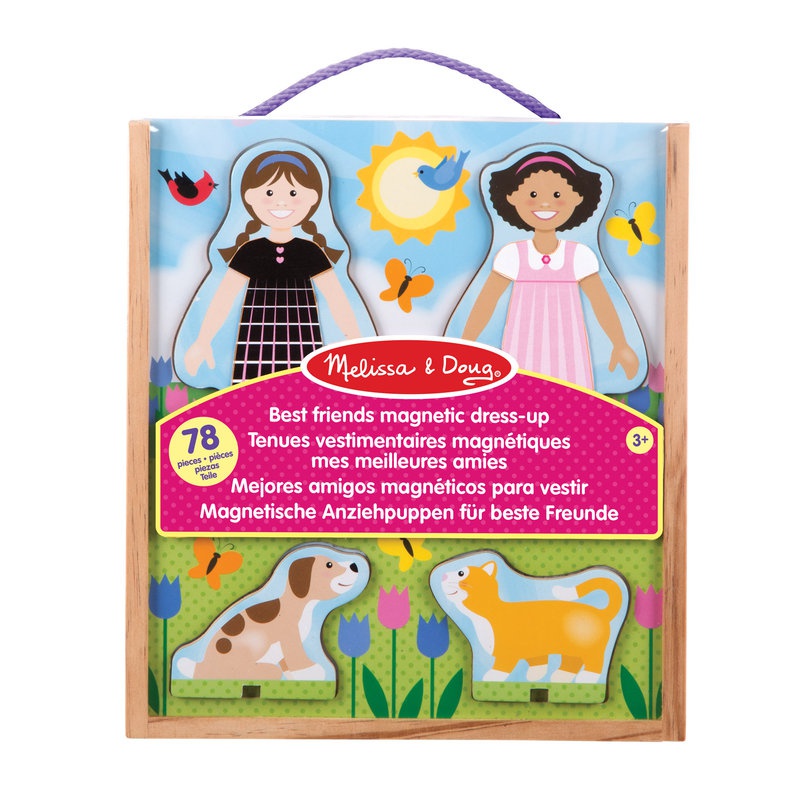 Melissa & Doug migliore amiche legno magnetico vestire