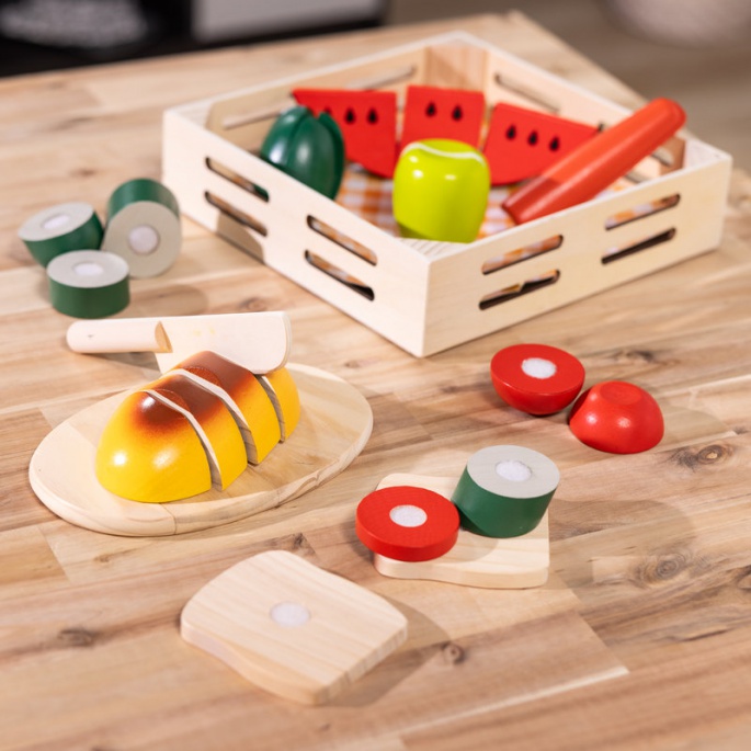 Melissa & Doug alimenti di legno da taglio
