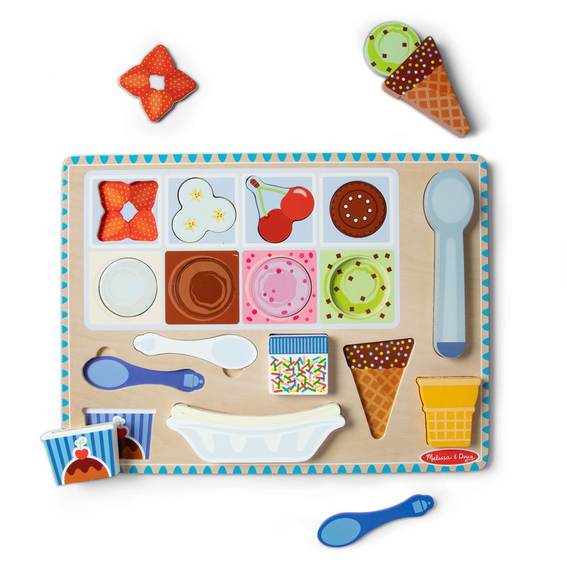 Melissa & Doug puzzle magnetico in legno gelato