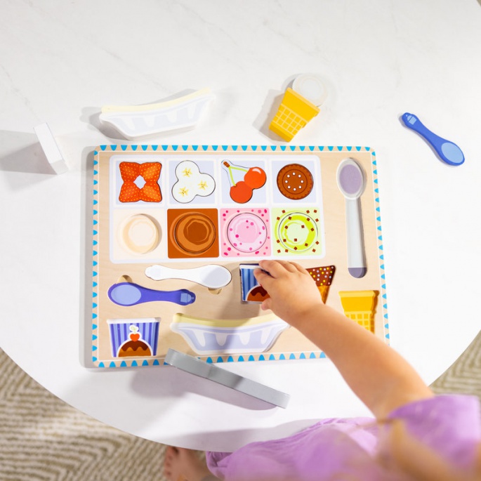 Melissa & Doug puzzle magnetico in legno gelato