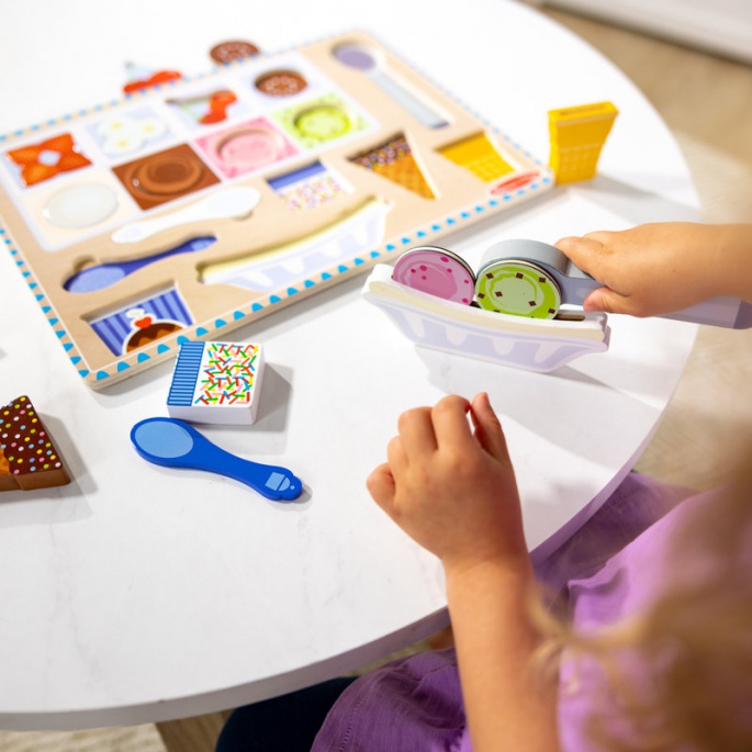 Melissa & Doug puzzle magnetico in legno gelato