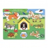 Melissa & Doug puzzle in legno ad incastro animali domestici