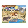 Melissa & Doug puzzle in legno safari da incastro