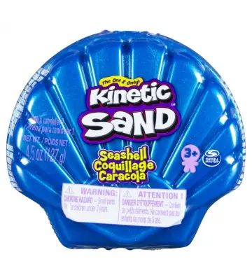 Kinetic Sand conchiglia marina blu