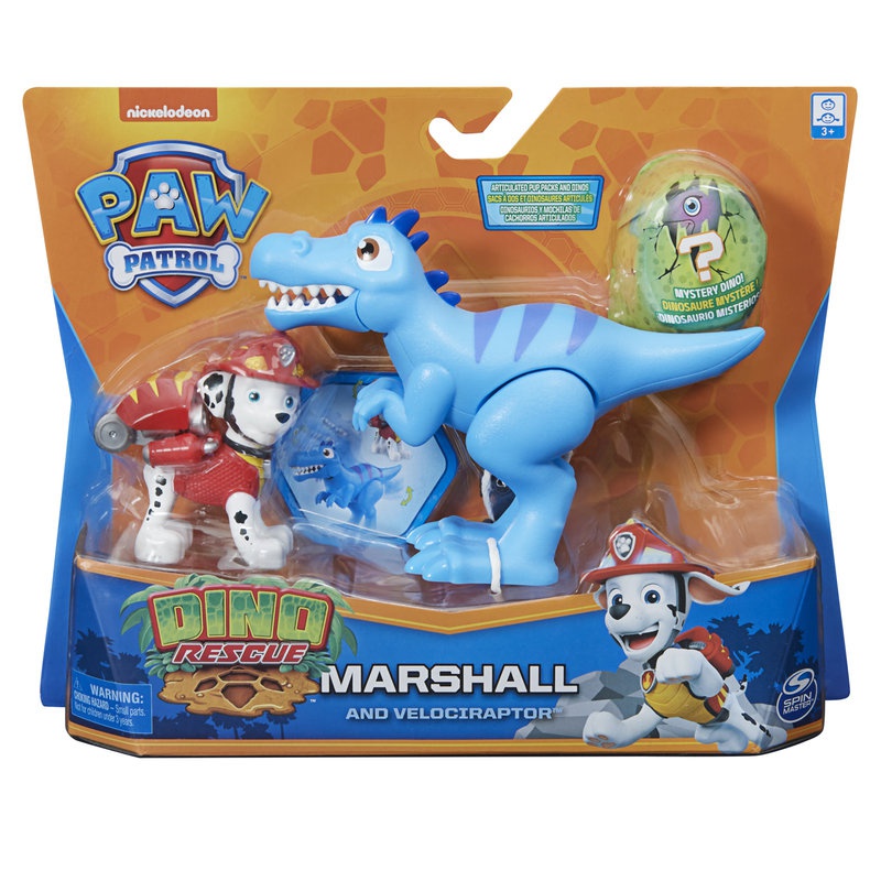 Tačke na patrulji Dino Rescue figurica Marshall z dinozavrom