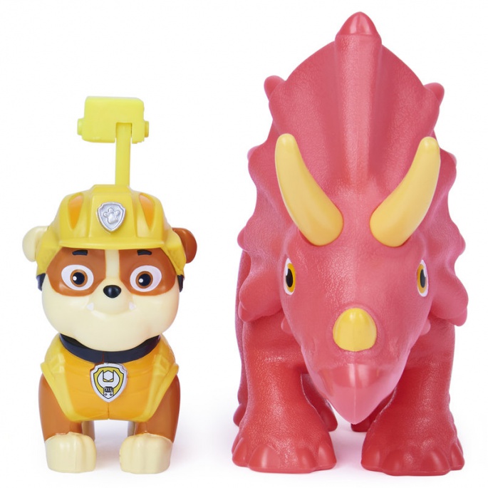 Tačke na patrulji Dino Rescue figura Rubble z dinozavrom