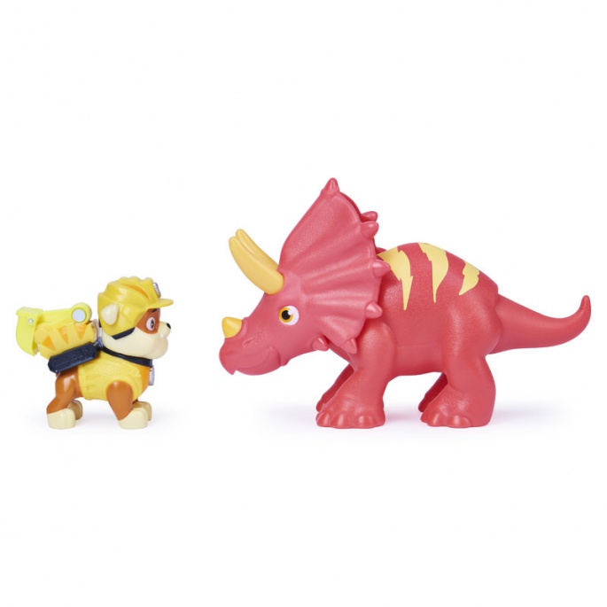 Tačke na patrulji Dino Rescue figura Rubble z dinozavrom