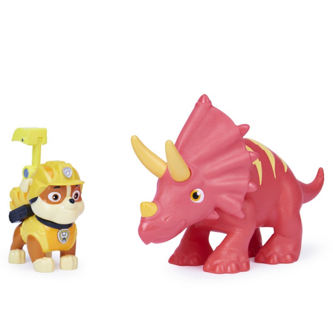 Tačke na patrulji Dino Rescue figura Rubble z dinozavrom