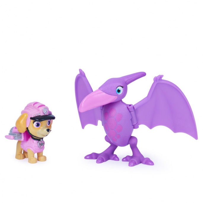 Tačke na patrulji figurica Dino Rescue Skye z dinozavrom