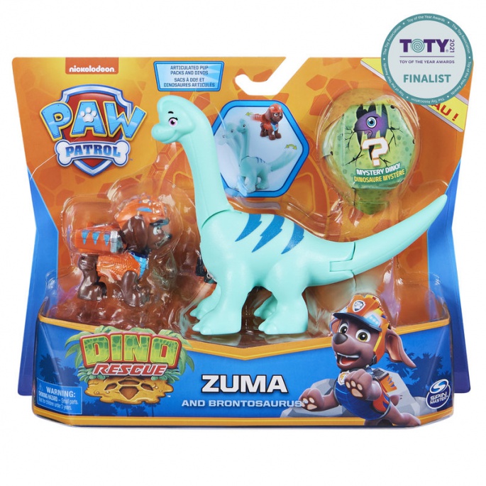 Tačke na patrulji Dino Rescue figurica Zuma z dinozavrom