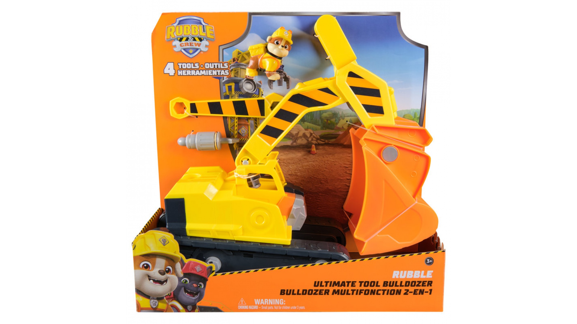 buldozer pe șenile cu ciocan pneumatic Rubble și echipa