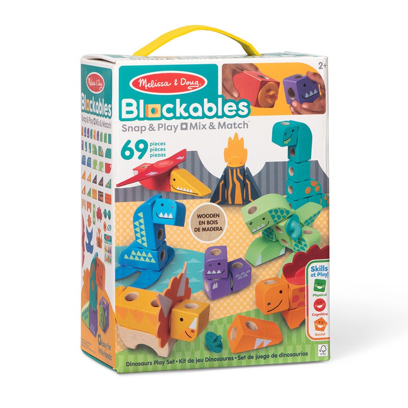 Melissa & Doug Blockables Bausatz Dinosaurier