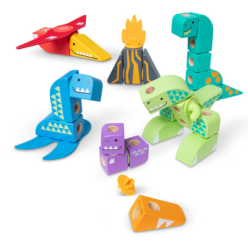 Melissa & Doug Blockables Bausatz Dinosaurier
