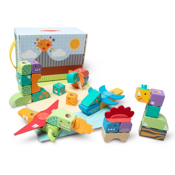 Melissa & Doug Blockables Bausatz Dinosaurier