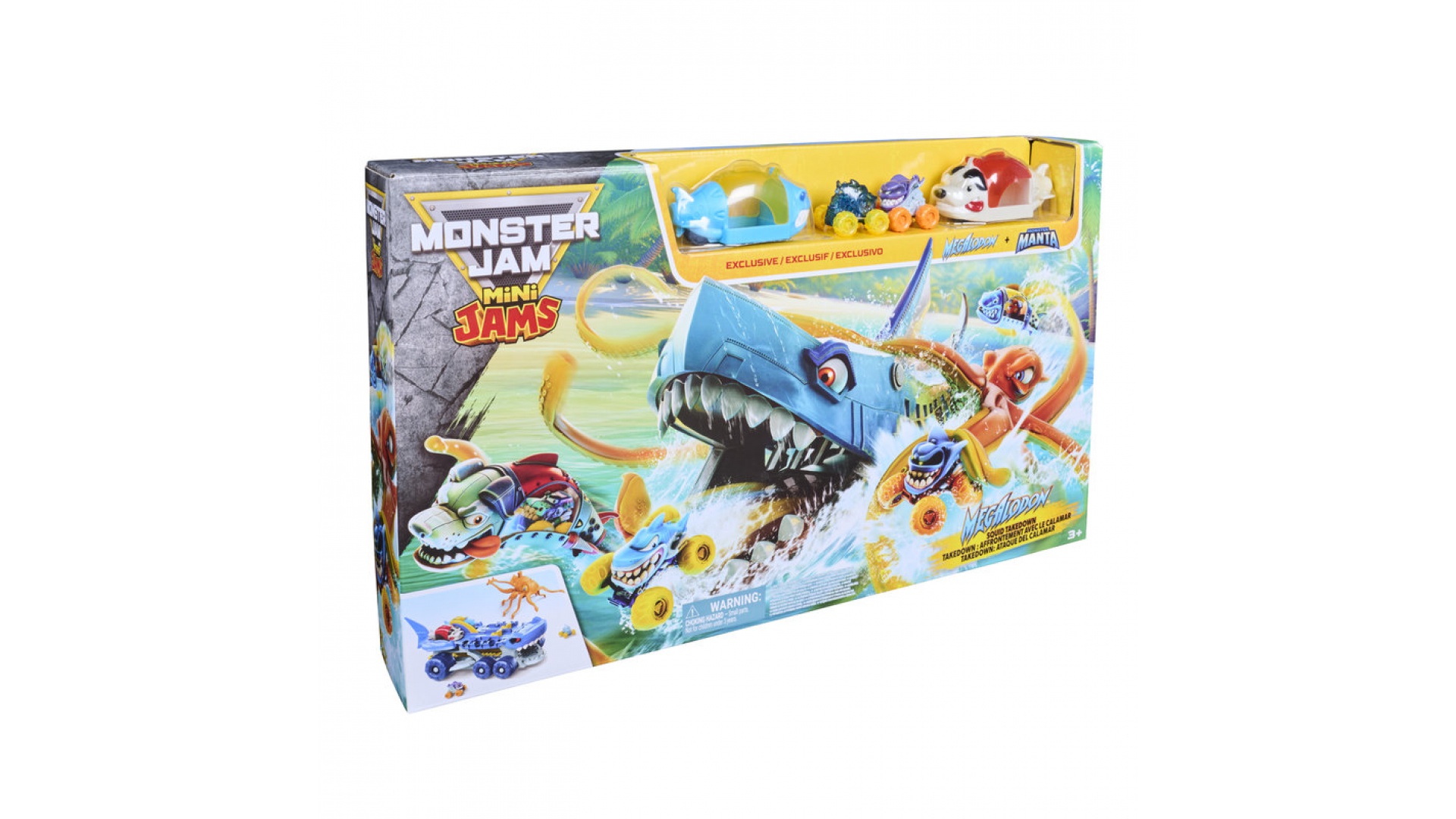 Monster Jam set subacvatic cu mașinuțe mini